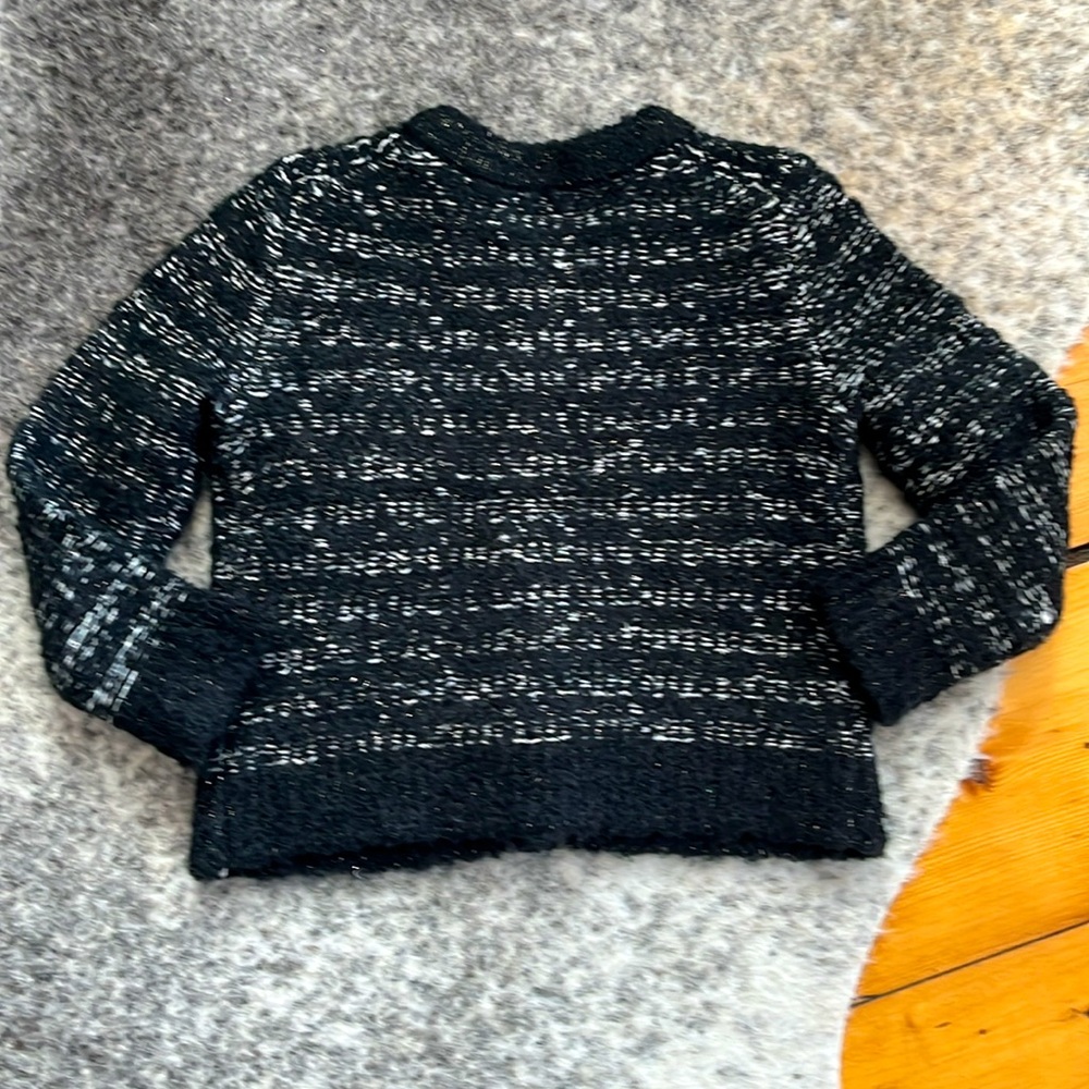 J.Crew Crewcuts Girls' Black Bouclé Lady Jacket/Sweater—XS - Picture 7 of 7